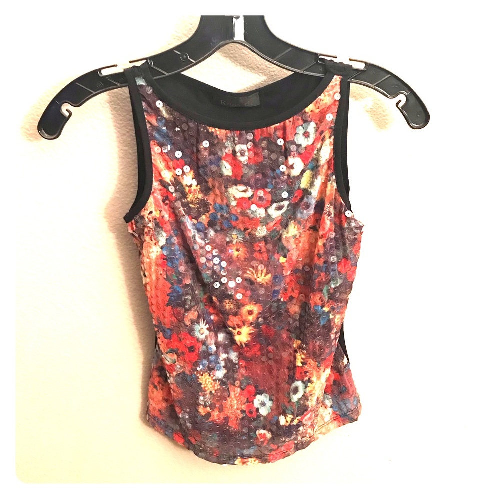 Sequined front tank